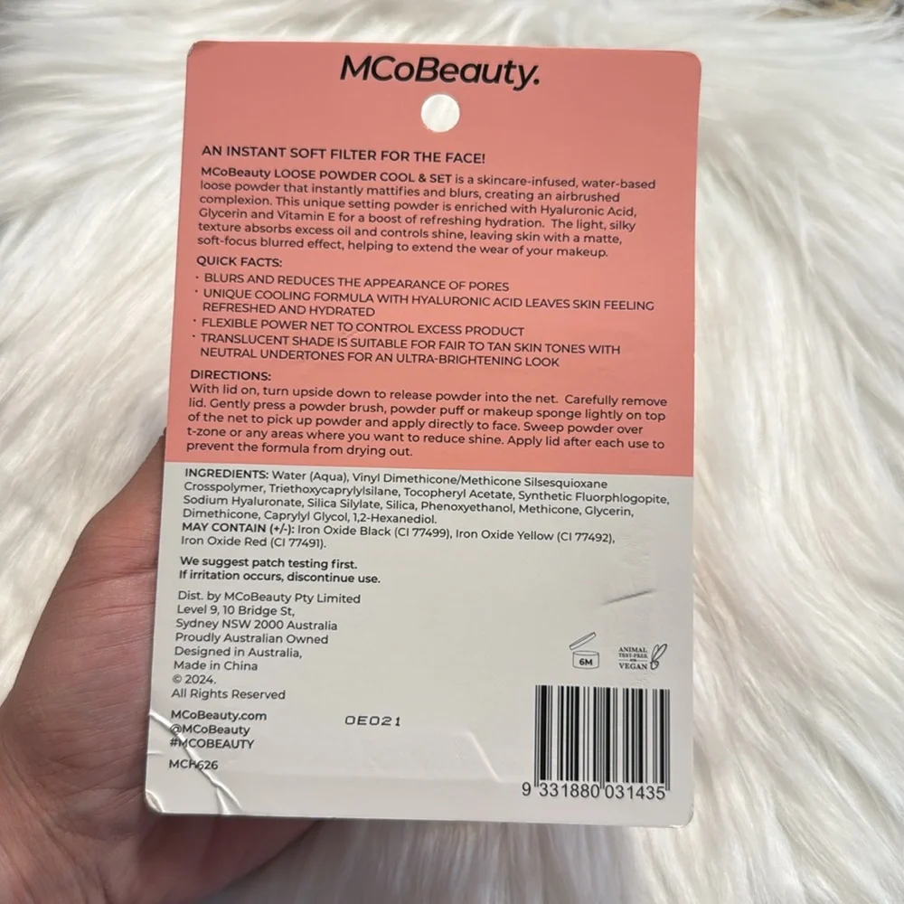 MCoBeauty LOOSE POWDER COOL & SET Translucent